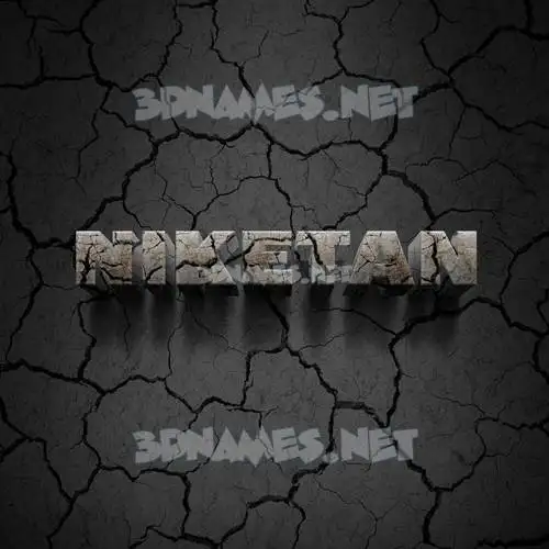 niketan in Cracked Stone style - 3D name wallpaper niketan in Cracked Stone style - 3D name wallpaper