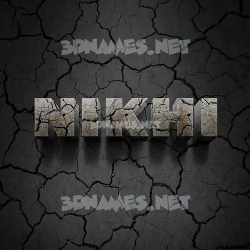 nikhi in Cracked Stone style - 3D name wallpaper nikhi in Cracked Stone style - 3D name wallpaper