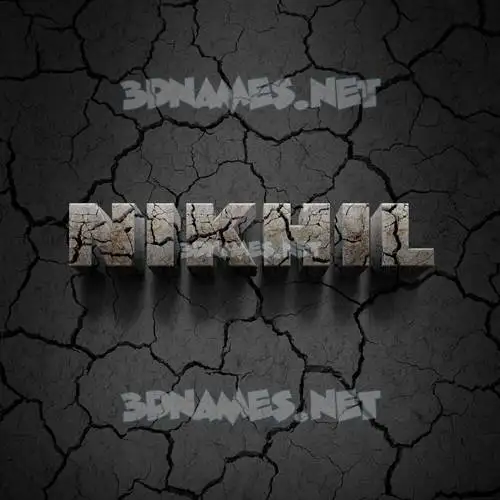 nikhil in Cracked Stone style - 3D name wallpaper nikhil in Cracked Stone style - 3D name wallpaper