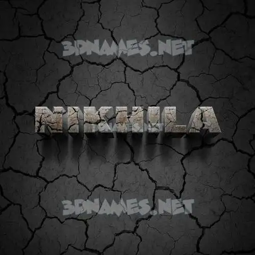 nikhila in Cracked Stone style - 3D name wallpaper nikhila in Cracked Stone style - 3D name wallpaper