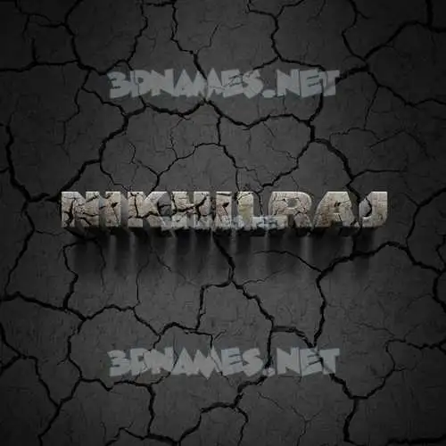 nikhilraj in Cracked Stone style - 3D name wallpaper nikhilraj in Cracked Stone style - 3D name wallpaper