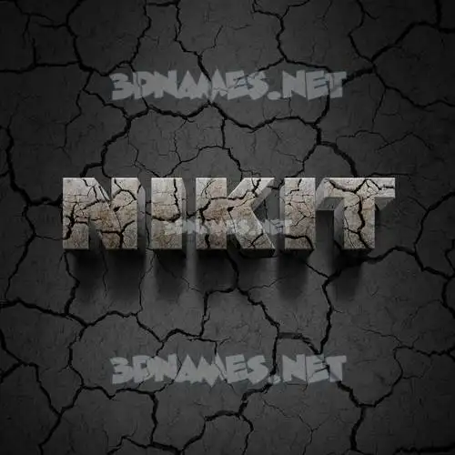 nikit in Cracked Stone style - 3D name wallpaper nikit in Cracked Stone style - 3D name wallpaper