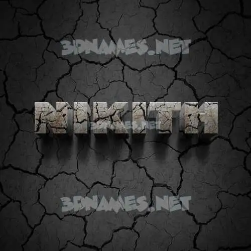 nikith in Cracked Stone style - 3D name wallpaper nikith in Cracked Stone style - 3D name wallpaper