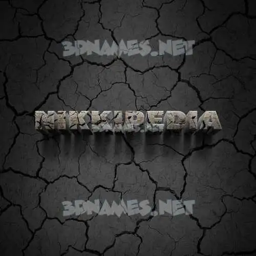 nikkipedia in Cracked Stone style - 3D name wallpaper nikkipedia in Cracked Stone style - 3D name wallpaper