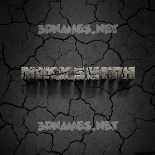 nikkshith in Cracked Stone style - 3D name wallpaper nikkshith in Cracked Stone style - 3D name wallpaper