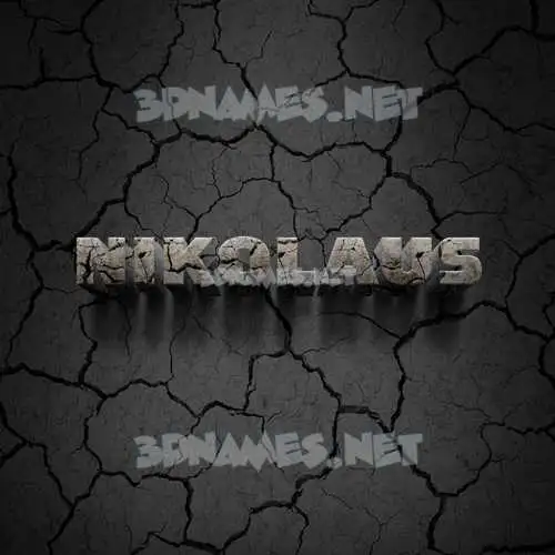 nikolaus in Cracked Stone style - 3D name wallpaper nikolaus in Cracked Stone style - 3D name wallpaper