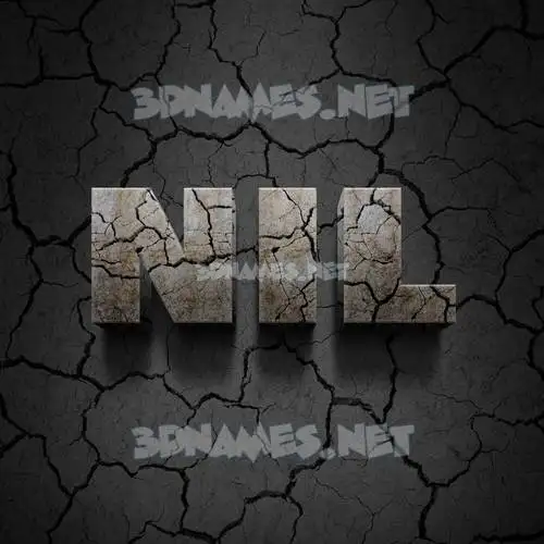 nil in Cracked Stone style - 3D name wallpaper nil in Cracked Stone style - 3D name wallpaper