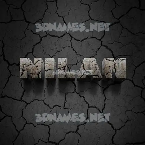 nilan in Cracked Stone style - 3D name wallpaper nilan in Cracked Stone style - 3D name wallpaper