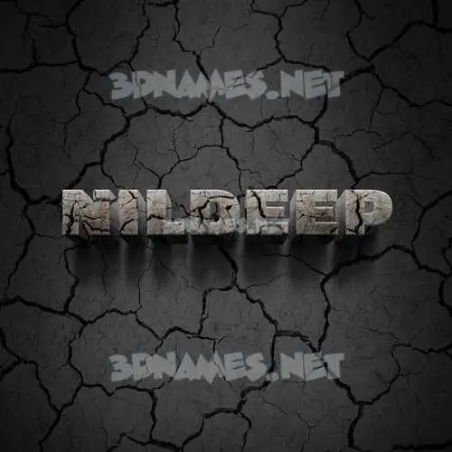 nildeep in Cracked Stone style - 3D name wallpaper nildeep in Cracked Stone style - 3D name wallpaper