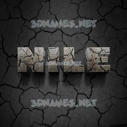 nile in Cracked Stone style - 3D name wallpaper nile in Cracked Stone style - 3D name wallpaper