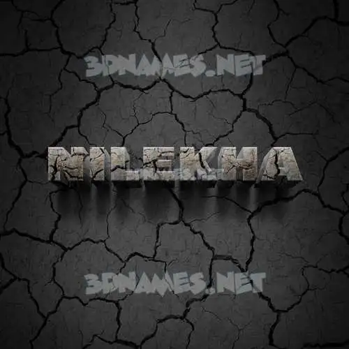 nilekha in Cracked Stone style - 3D name wallpaper nilekha in Cracked Stone style - 3D name wallpaper