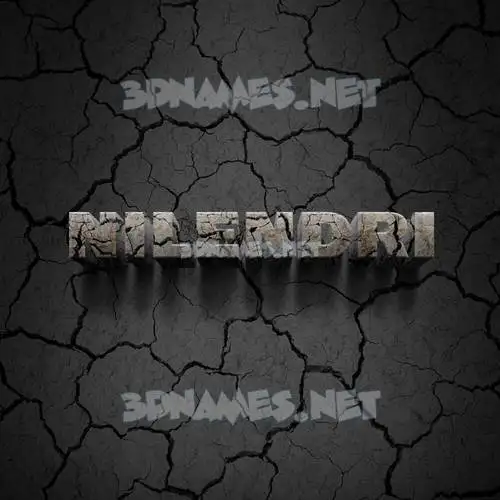 nilendri in Cracked Stone style - 3D name wallpaper nilendri in Cracked Stone style - 3D name wallpaper