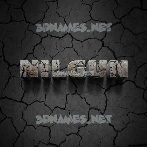nilgun in Cracked Stone style - 3D name wallpaper nilgun in Cracked Stone style - 3D name wallpaper