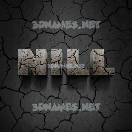 nill in Cracked Stone style - 3D name wallpaper nill in Cracked Stone style - 3D name wallpaper