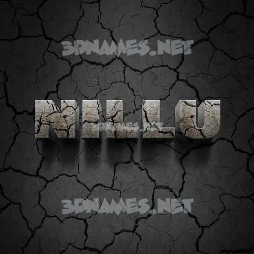 nillu in Cracked Stone style - 3D name wallpaper nillu in Cracked Stone style - 3D name wallpaper