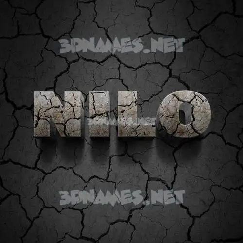 nilo in Cracked Stone style - 3D name wallpaper nilo in Cracked Stone style - 3D name wallpaper