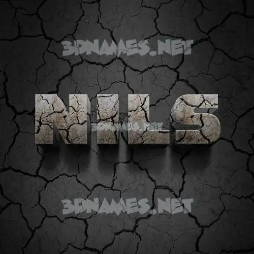 nils in Cracked Stone style - 3D name wallpaper nils in Cracked Stone style - 3D name wallpaper
