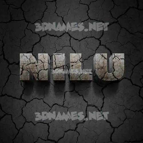nilu in Cracked Stone style - 3D name wallpaper nilu in Cracked Stone style - 3D name wallpaper