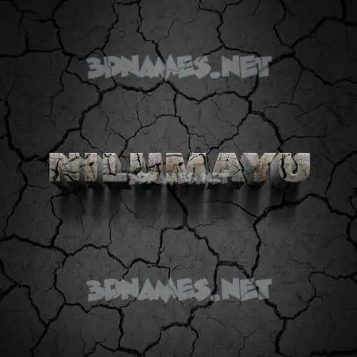 nilumayu in Cracked Stone style - 3D name wallpaper nilumayu in Cracked Stone style - 3D name wallpaper