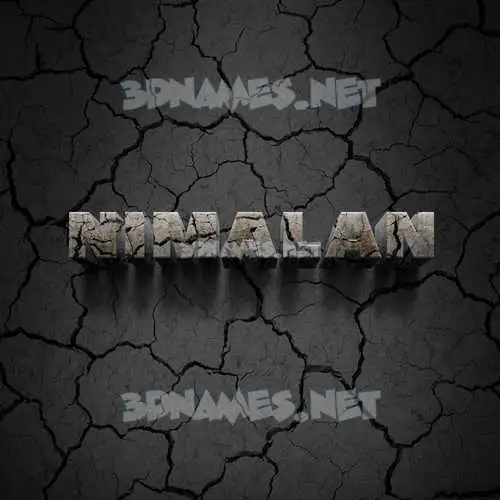 nimalan in Cracked Stone style - 3D name wallpaper nimalan in Cracked Stone style - 3D name wallpaper