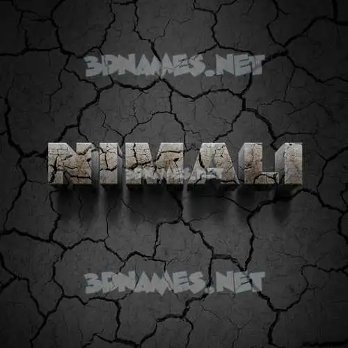 nimali in Cracked Stone style - 3D name wallpaper nimali in Cracked Stone style - 3D name wallpaper