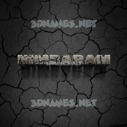 nimbaram in Cracked Stone style - 3D name wallpaper nimbaram in Cracked Stone style - 3D name wallpaper