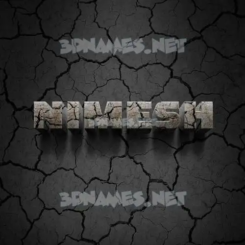 nimesh in Cracked Stone style - 3D name wallpaper nimesh in Cracked Stone style - 3D name wallpaper