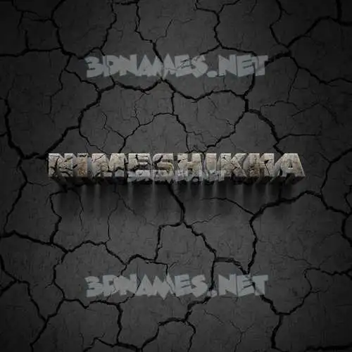 nimeshikha in Cracked Stone style - 3D name wallpaper nimeshikha in Cracked Stone style - 3D name wallpaper