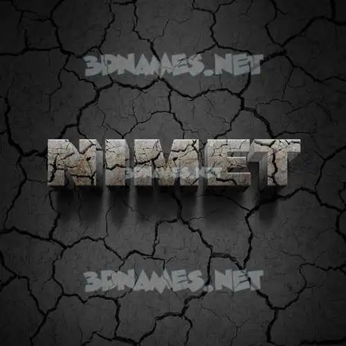 nimet in Cracked Stone style - 3D name wallpaper nimet in Cracked Stone style - 3D name wallpaper