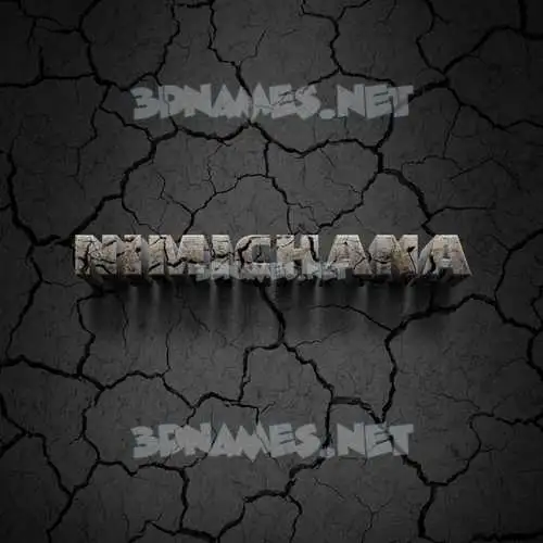 nimichana in Cracked Stone style - 3D name wallpaper nimichana in Cracked Stone style - 3D name wallpaper