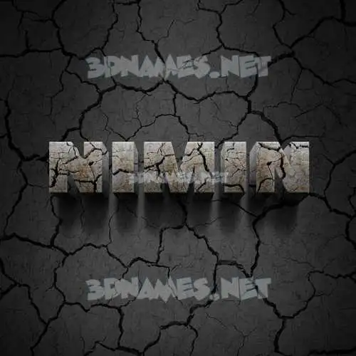 nimin in Cracked Stone style - 3D name wallpaper nimin in Cracked Stone style - 3D name wallpaper