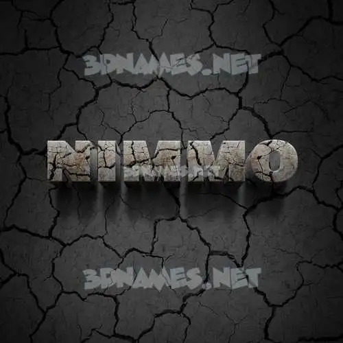 nimmo in Cracked Stone style - 3D name wallpaper nimmo in Cracked Stone style - 3D name wallpaper