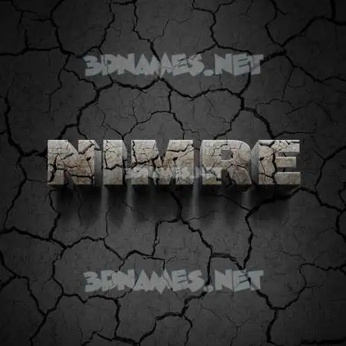 nimre in Cracked Stone style - 3D name wallpaper nimre in Cracked Stone style - 3D name wallpaper