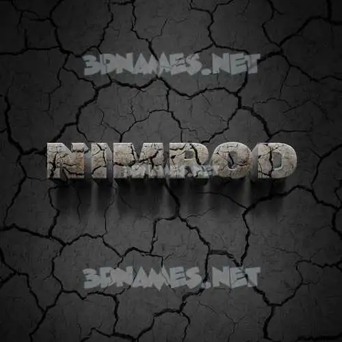 nimrod in Cracked Stone style - 3D name wallpaper nimrod in Cracked Stone style - 3D name wallpaper