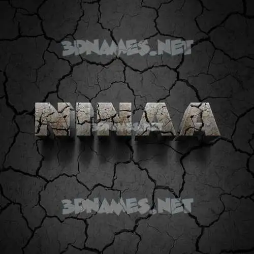 ninaa in Cracked Stone style - 3D name wallpaper ninaa in Cracked Stone style - 3D name wallpaper