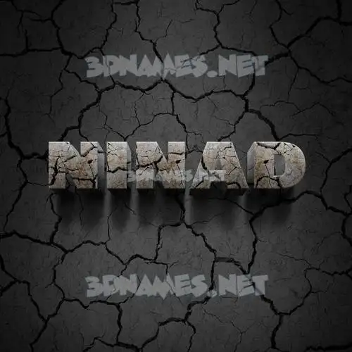ninad in Cracked Stone style - 3D name wallpaper ninad in Cracked Stone style - 3D name wallpaper