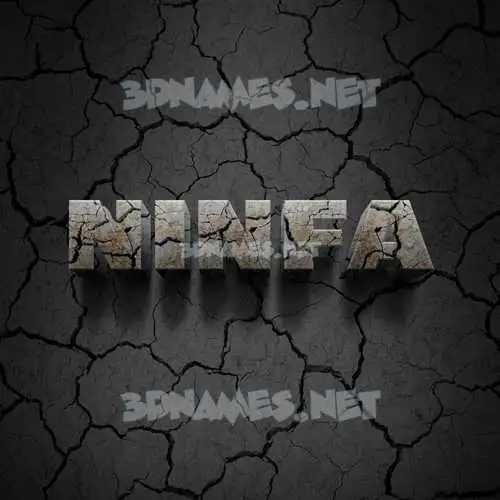 ninfa in Cracked Stone style - 3D name wallpaper ninfa in Cracked Stone style - 3D name wallpaper