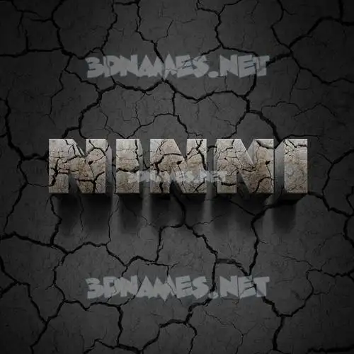 ninni in Cracked Stone style - 3D name wallpaper ninni in Cracked Stone style - 3D name wallpaper