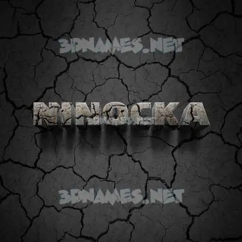 ninocka in Cracked Stone style - 3D name wallpaper ninocka in Cracked Stone style - 3D name wallpaper