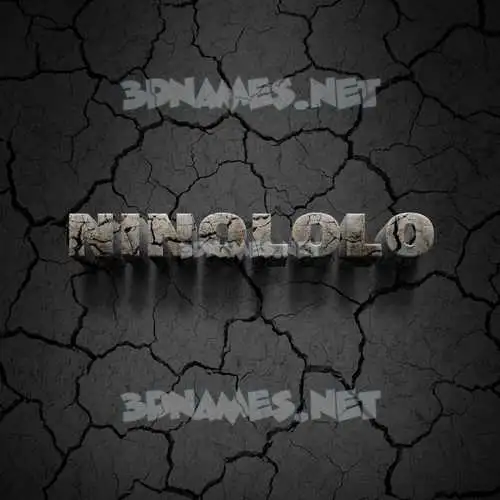 ninololo in Cracked Stone style - 3D name wallpaper ninololo in Cracked Stone style - 3D name wallpaper
