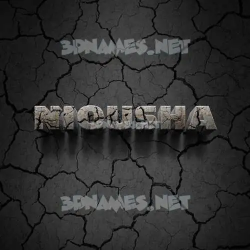 niousha in Cracked Stone style - 3D name wallpaper niousha in Cracked Stone style - 3D name wallpaper