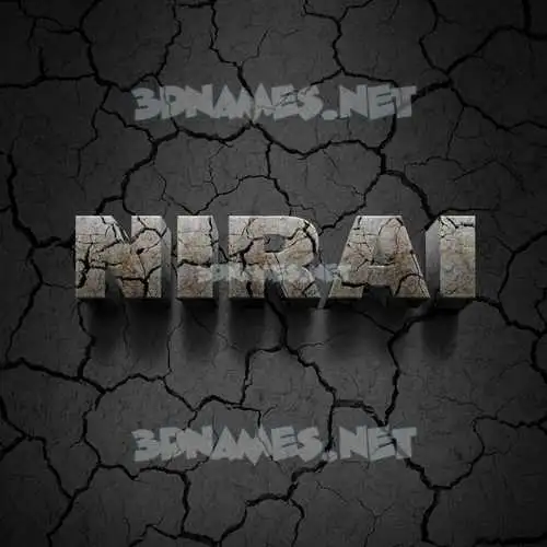 nirai in Cracked Stone style - 3D name wallpaper nirai in Cracked Stone style - 3D name wallpaper