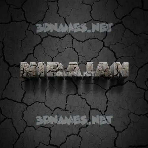 nirajan in Cracked Stone style - 3D name wallpaper