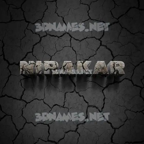 nirakar in Cracked Stone style - 3D name wallpaper nirakar in Cracked Stone style - 3D name wallpaper