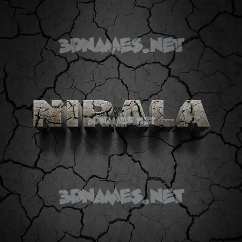 nirala in Cracked Stone style - 3D name wallpaper nirala in Cracked Stone style - 3D name wallpaper