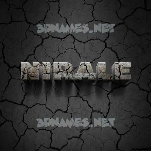 nirale in Cracked Stone style - 3D name wallpaper nirale in Cracked Stone style - 3D name wallpaper