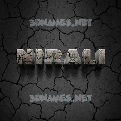 nirali in Cracked Stone style - 3D name wallpaper nirali in Cracked Stone style - 3D name wallpaper