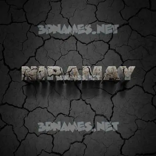 niramay in Cracked Stone style - 3D name wallpaper niramay in Cracked Stone style - 3D name wallpaper