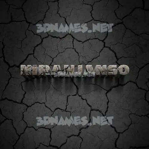 niranjanso in Cracked Stone style - 3D name wallpaper niranjanso in Cracked Stone style - 3D name wallpaper