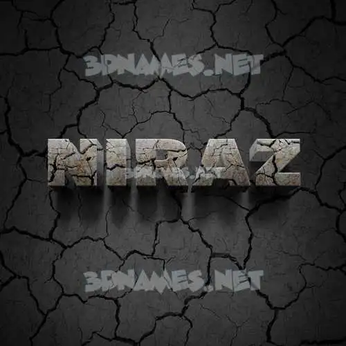 niraz in Cracked Stone style - 3D name wallpaper niraz in Cracked Stone style - 3D name wallpaper